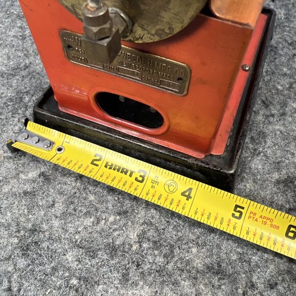 1930's Vintage Weeden Model 702 Live Steam Engine, Untested, Missing Stack - Picture 12 of 15